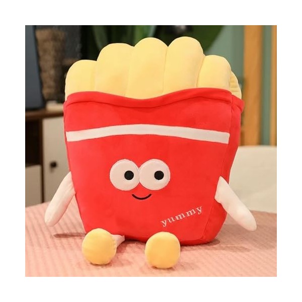 KiLoom Bande dessinée Frites en Peluche Jouet poupée Oreiller canapé Coussin décoration de la Maison Cadeau Fille Anniversair