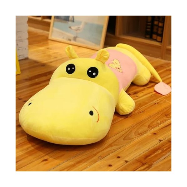 PaMut Nouveau Coussin Mignon Grand Hippopotame, Cadeau d’Anniversaire Classique Grande poupée Hippopotame Jouet en Peluche Ca