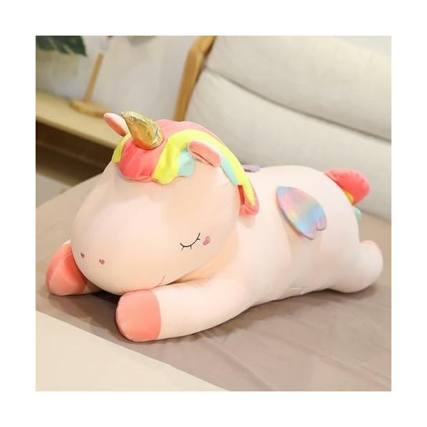 SaruEL Nouveau Arc-en-Ciel Grand Oreiller Animal Peluche Poupée Anniversaire Cadeau Créatif Enfants Jouets Cadeau D’Anniversa