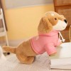 EacTEL Kawaii Teckel Chien Peluche poupée Animal Chiot Enfants Filles Cadeau d’Anniversaire décoration Cadeau de Noël 55cm 4