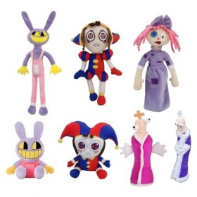 Jolie poupée de cirque en peluche douce et douce | Jouet de cirque en peluche – Cadeau de fête pour garçons et filles – Jouet