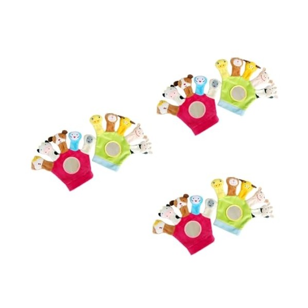 Toyvian 10 Marionnettes à Doigts Animaux Océan Pour Bébé - Jouets Éducatifs Mignons Dauphin Tortue Poisson Étoile De Mer