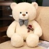Nouveau Kawaii Rose Teddy Bear Poupée Oreiller Rembourré Soft Curly Bow Tie Bear Peluche Toys Nice Valentine’s Cadeau pour Pe