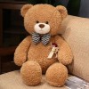 Nouveau Kawaii Rose Teddy Bear Poupée Oreiller Rembourré Soft Curly Bow Tie Bear Peluche Toys Nice Valentine’s Cadeau pour Pe