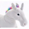 Wild Republic Licorne peluche géante, Cuddlekins Jumbo, White Stars, 76 cm, 23255, Blanc