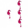 Toyvian 4 Pièces Poupée Flamant Rose Enfants Flamant Rose en Peluche Cadeau De Fête danniversaire pour Enfants Peluches Bébé