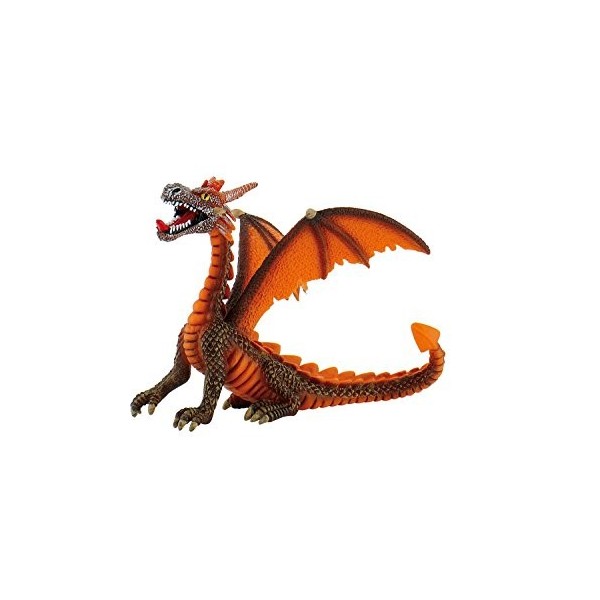 Bullyland Fantasy Figurine Dragon assis orange 11 cm