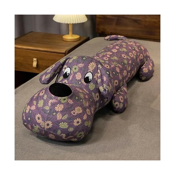 Mignon Chiot en Peluche Jouet Créatif Couché Chien Doux Poupée Bande Dessinée Lit Canapé Oreiller Coussin Poupée Chambre Déco