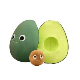 SaruEL Kawaii Peluche Avocat Jouet Jouets en Peluche Réaliste Avocat Cadeaux De Noël pour Enfants Mignon Fruits Jouets Décora