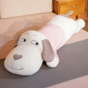 LfrAnk Jumbo Mignon Doux Duvet Coton Chien en Peluche Oreiller Poupée en Peluche Pet Poupée Oreiller Cadeau pour Petite Amie 