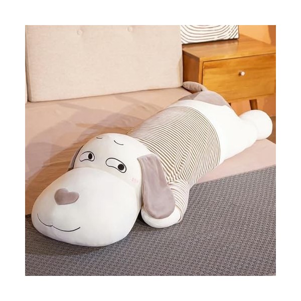 LfrAnk Jumbo Mignon Doux Duvet Coton Chien en Peluche Oreiller Poupée en Peluche Pet Poupée Oreiller Cadeau pour Petite Amie 