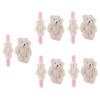 Totority 10 Pièces Anneau De Claque dours en Peluche Jouets De Bracelet pour Enfants Bracelets De Claque pour Enfants Cadeau