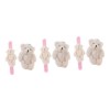 Totority 10 Pièces Anneau De Claque dours en Peluche Jouets De Bracelet pour Enfants Bracelets De Claque pour Enfants Cadeau