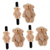 Totority 10 Pièces Anneau De Claque dours en Peluche Jouets De Bracelet pour Enfants Bracelets De Claque pour Enfants Cadeau