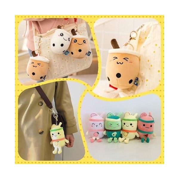 KiLoom Peluche Bubble Tea Peluche Jouet Peluche Cup en Forme d’Oreiller Nourriture Rembourrée Soft Back Cushion Kid Birthday 