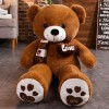 EacTEL Ours en Peluche avec écharpe en Peluche Animal Ours en Peluche Jouet de poupée de Haute qualité Oreiller Enfants Cadea