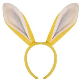 Serre-tête avec oreilles de lapin de Pâques - Taille unique - Accessoires de déguisement de lapin - Décorations de fête pour 