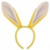 Serre-tête avec oreilles de lapin de Pâques - Taille unique - Accessoires de déguisement de lapin - Décorations de fête pour 