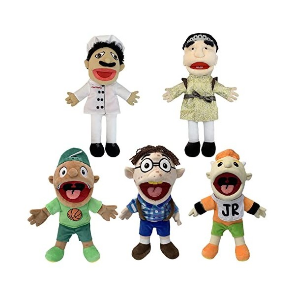 Marionnette Jeffy, Jeffy Puppet,camarade Classe de Jeffy Marionnette en Peluche, marionnette Amusante et espiègle avec Bouche