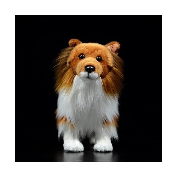 Ermano Peluche 28CM Imitation Chien de Berger Peluche Jouet Chien de Berger poupée