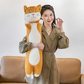 Haute Qualité Peluche Jouets Animal Chat Mignon Créatif en Peluche Jouets Bureau Pause Sieste Oreiller en Peluche Cadeau Poup