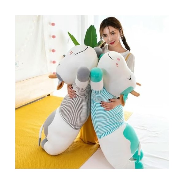 Dessin Animé Vache en Peluche Jouet Vache en Peluche Animal Poupée Oreiller Doux Décoration D’intérieur Cadeau Anniversaire C