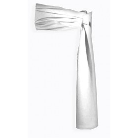 Bandit masqué pirate Buccaneer 152,4 cm pour cosplay, accessoire de déguisement [écharpe blanche uniquement]