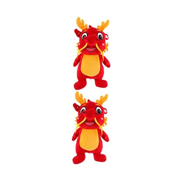 ifundom 2 Pièces Jouet en Peluche Dragon Jouets De Dragons Peluche Dragon Chinois Le Nouvel an Chinois Favorise Les Cadeaux F