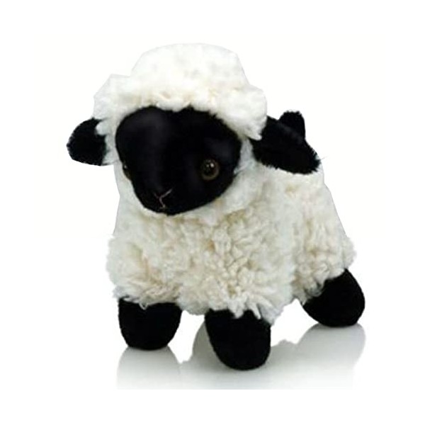 Elgate Agneau en peluche noir 10 cm