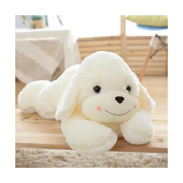 EacTEL Peluche Chien Poupée Peluche Jouet Mignon Long Coussin Moelleux Cadeau D’Anniversaire Noël Enfants Chiot Cadeaux 80cm 