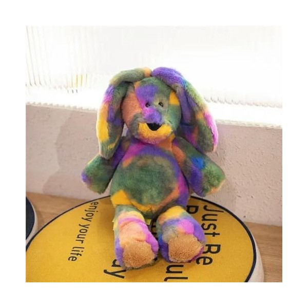 NOpinz Poupée en Peluche Animal coloré Lapin Mignon Panda Peluche Dessin animé Jouet décor à la Maison de Haute qualité Enfan