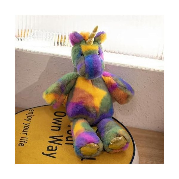 NOpinz Poupée en Peluche Animal coloré Lapin Mignon Panda Peluche Dessin animé Jouet décor à la Maison de Haute qualité Enfan