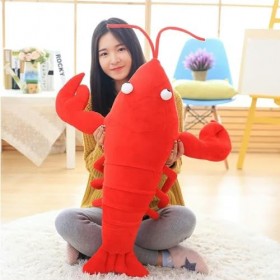 SaruEL Homard Peluche Jouet Poupée en Peluche Animal Homard Coussin Créatif Peluche Enfants Jouet Fille Cadeau D’Anniversaire