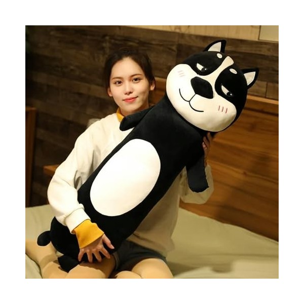 LfrAnk Husky Peluche Jouet Peluche Animal Oreiller Bande dessinée Tapis de Couchage pour Enfants Anniversaire Cadeau de Noël 
