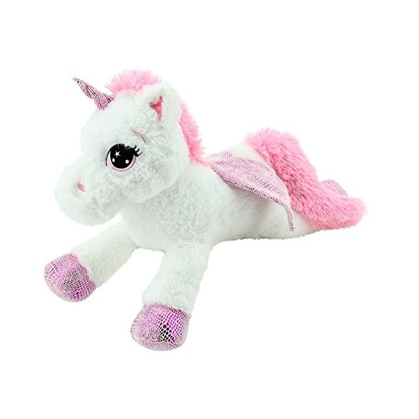 Sweety Toys 8032 Peluche Licorne, Blanche, 65 cm