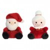 Aurora Holiday Palm Pals Père Noël et Mme Claus Lot de 2