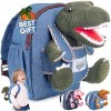 Naturally KIDS Mini Sac à Dos Dinosaure - Petit Sac à Dos pour Filles Garçons - Jouets Dinosaures pour Enfants 3-5 - Petit Sa