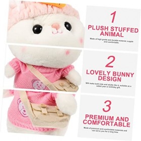 Toyvian 2 Pièces Pull Lapin Jouet Lapin en Peluche pour Enfants Jouet De Poupée Lapin Poupée en Peluche Lapin Jouet Lapin pou