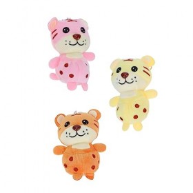 Toyvian 15 Pièces Clé en Peluche Tigre Porte-clés en Peluche Cotillons Peluche Minable Ornement en Peluche 2022 Pendentifs De