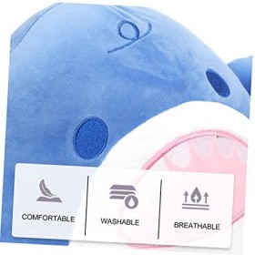 Toyvian Jouet en Peluche Musculaire Grand Requin en Peluche Oreiller De Requin en Peluche Coussin De Requin pour Enfants Poup