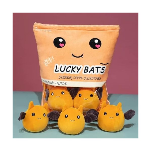 Kawaii Creative Treats Bat Peluche Jouets Mignon Lucky Bat en Peluche Poupées Enfants Cadeaux Cadeaux De Noël 48CM 2