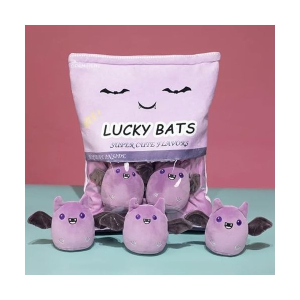 Kawaii Creative Treats Bat Peluche Jouets Mignon Lucky Bat en Peluche Poupées Enfants Cadeaux Cadeaux De Noël 48CM 2