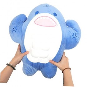 VICASKY Jouet en Peluche Musculaire Coussin Poisson Moelleux Oreiller Bébé Animal en Peluche Jouets en Peluche Animaux Marins