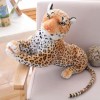 LfrAnk Peluche géante réaliste léopard Animal guépard en Peluche pour Les Cadeaux de Noël d’Anniversaire des Enfants 90cm 2