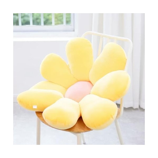 LfrAnk Coloré Marguerite Fleur Peluche Oreiller Jouet Dessin animé Plante en Peluche poupée Chaise Coussin canapé pour Enfant