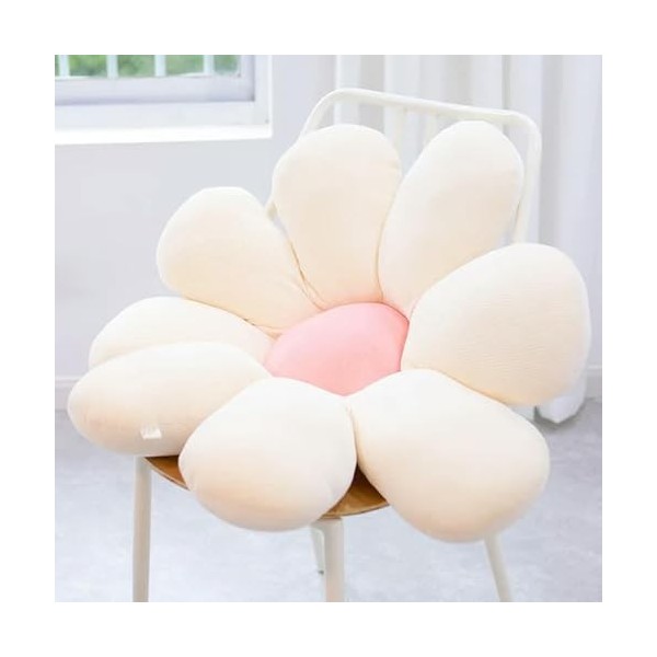 LfrAnk Coloré Marguerite Fleur Peluche Oreiller Jouet Dessin animé Plante en Peluche poupée Chaise Coussin canapé pour Enfant