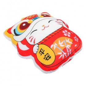 ibasenice 1 Pc Oreiller Peluche Chinoise Chinois Coussins Animal en Peluche Lion en Peluche Jouet De Lion en Peluche Animaux 