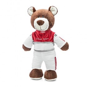 Audi 3201900201 Motorsportbär Bär 40cm Plüschteddy Rennfahrer Stofftier Kuscheltier