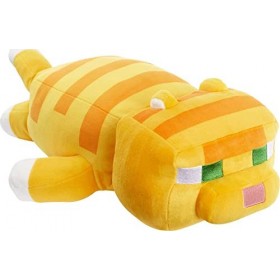 Mattel Minecraft Peluche Chat 30,5 cm Poupée souple inspirée du personnage du jeu vidéo, jouet de collection