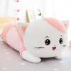 CILUA 50 cm-110 cm Mignon Chat en Peluche poupée Longue Bande Oreiller Grande poupée Fille Enfant Doux et Confortable Coussin